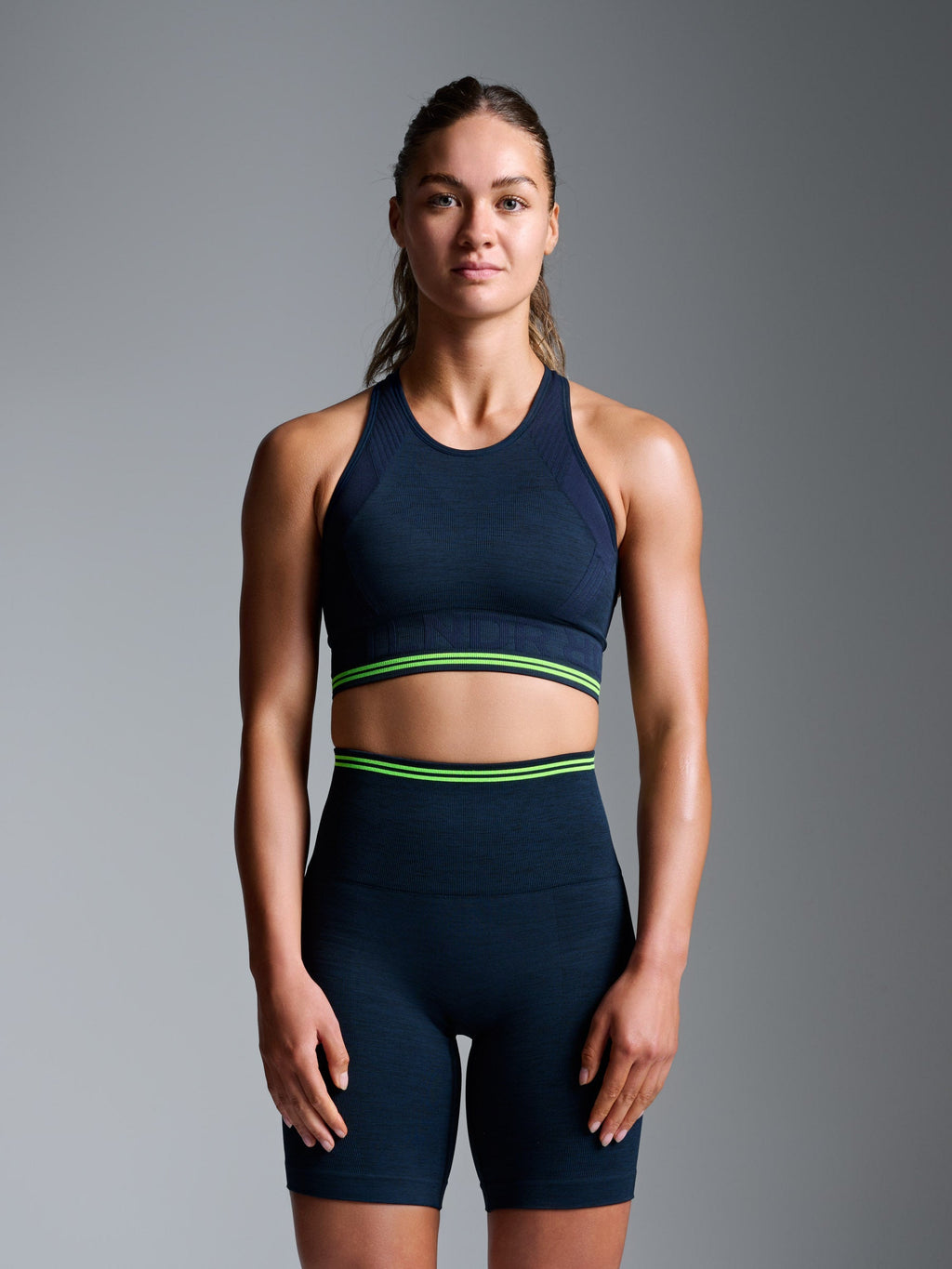 AERO DYNAMIC Sports Bra Navy Marl